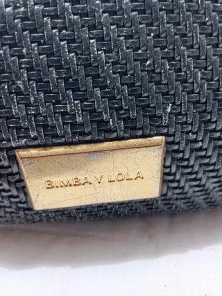 Bolso Bimba y Lola Negro Tejido
