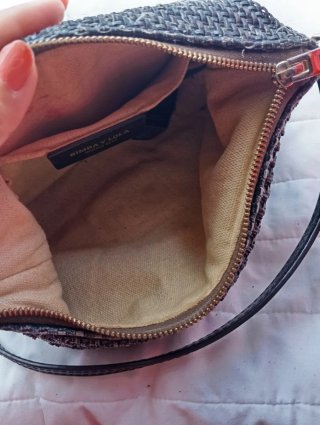 Bolso Bimba y Lola Negro Tejido