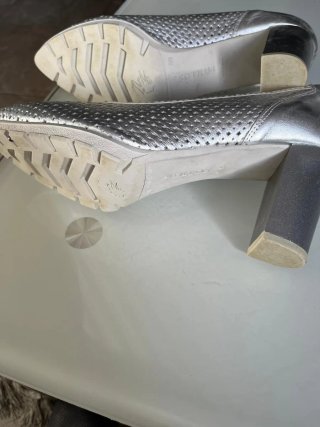 Zapatos Pitillos Mujer Plata