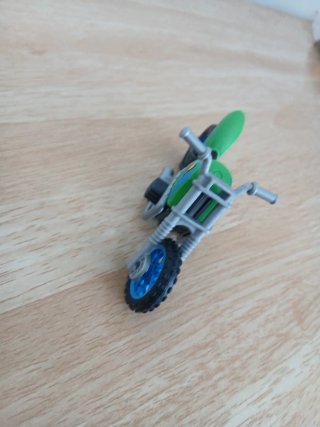 Moto Motocross Gris y Verde 2,50€