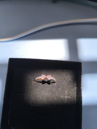 Anillo Pandora Lazo Rosa y
