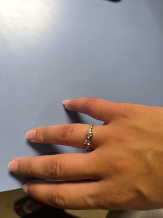 Anillo Pandora Lazo Rosa y
