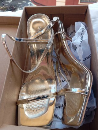 Sandalias Glamorous Doradas Talla 37