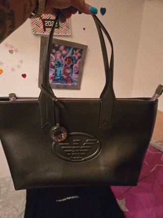 Bolso Emporio Armani Plata con Bolsa