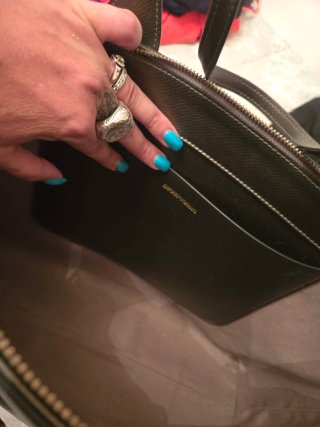 Bolso Emporio Armani Plata con Bolsa