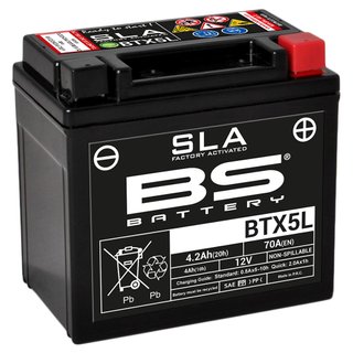 Batería de moto SLA Max BTX5L (FA) de AG E45C