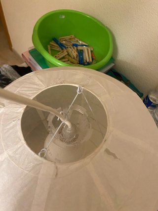 Lámpara de techo colgante de papel