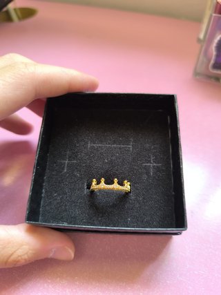Anillo Pandora Corona Dorado