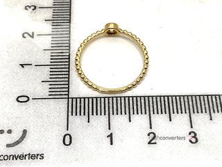 anillo oro 18k con piedra con circonita