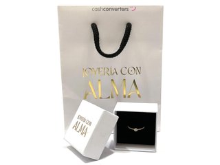 anillo oro 18k con piedra con circonita
