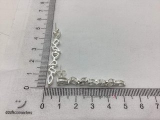 pendientes plata 925mm con piedra con circonita