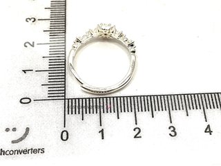 anillo plata 925mm con piedra con circonita