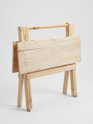 Mesa plegable de madera