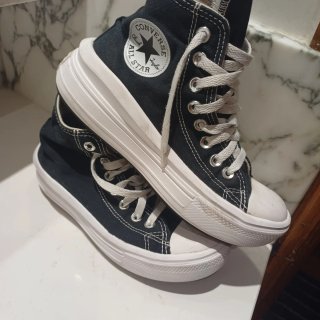 Converse plataforma negras
