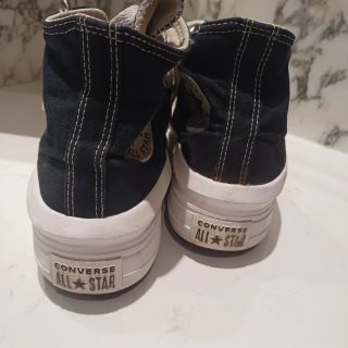 Converse plataforma negras