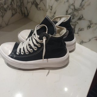 Converse plataforma negras