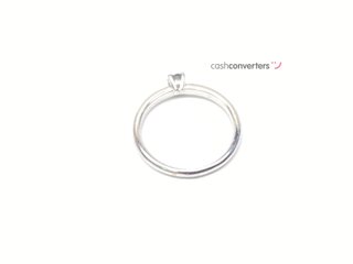 sortija oro 18k con piedra con diamante