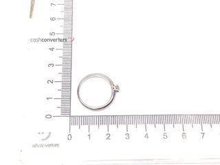 sortija oro 18k con piedra con diamante