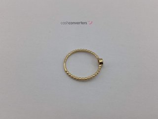anillo oro 18k con piedra con circonita