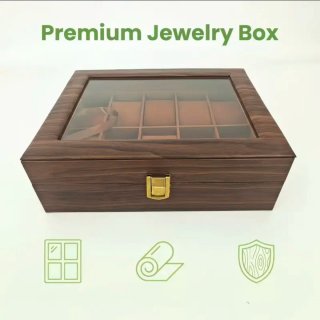Caja para 12 Relojes con Ventana Transparente