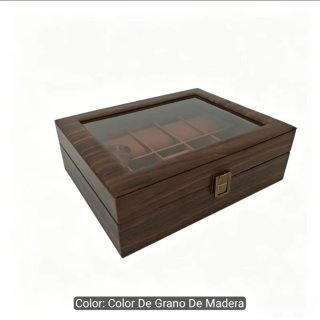 Caja para 12 Relojes con Ventana Transparente