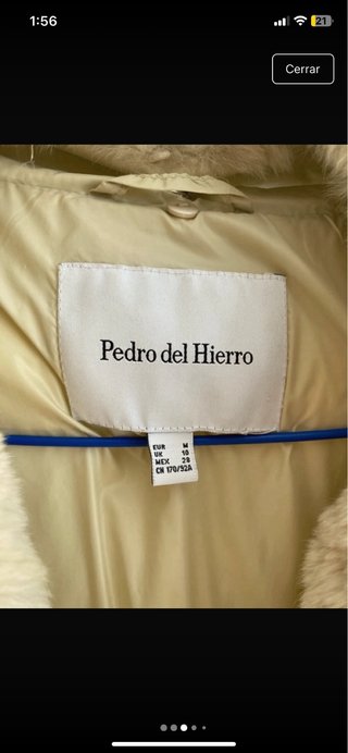 Abrigo Vintage Pedro del Hierro Beige