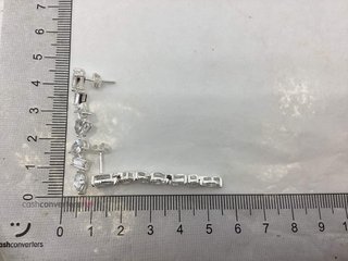 pendientes plata 925mm con piedra con circonita