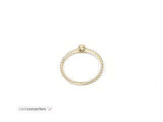 anillo oro 18k con piedra con circonita