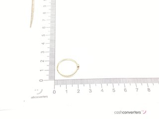 anillo oro 18k con piedra con circonita