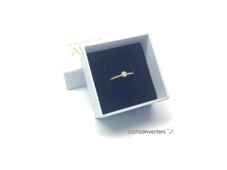anillo oro 18k con piedra con circonita