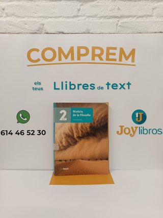 Història de la Filosofia 2n Batx - 9788441234659 - Como Nue
