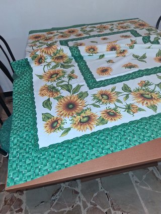 Tovaglia Cotone rettangolare disegni Girasoli