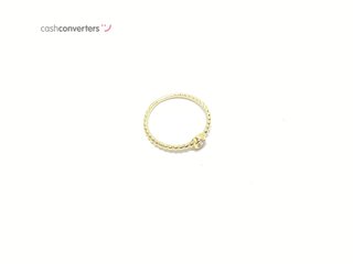 anillo oro 18k con piedra con circonita
