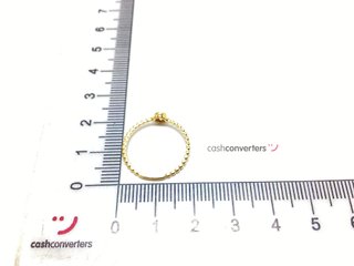 anillo oro 18k con piedra con circonita