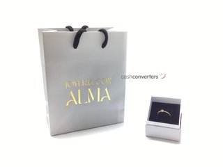 anillo oro 18k con piedra con circonita
