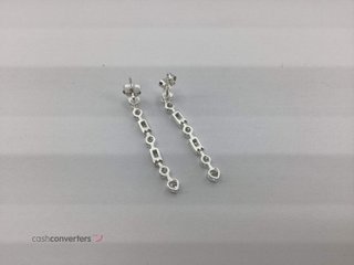 pendientes plata 925mm con piedra con circonita