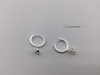 argollas plata 925mm con piedra con circonita