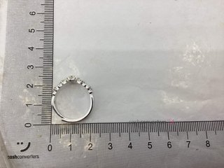 anillo plata 925mm con piedra con circonita