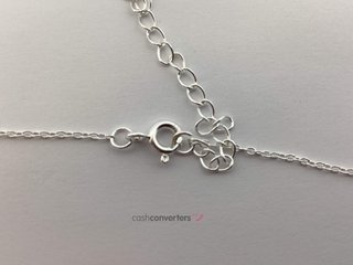 cadena plata 925mm con piedra con circonita 19cm