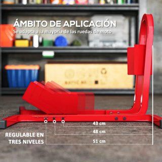 Caballete Delantero Moto ajustable 3 niveles