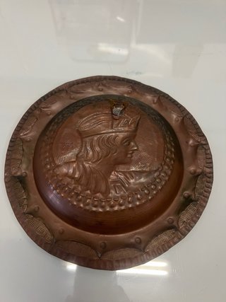Plato decorativo antiguo cobre