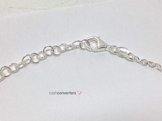collar plata 925mm con piedra con perla 20 2.5cm