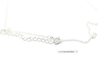 cadena plata 925mm con piedra con circonita 19cm