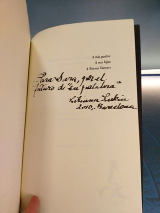 Teatro de Operaciones. Anatomía y Literatura _ Liliana Lukin. Autografiado.