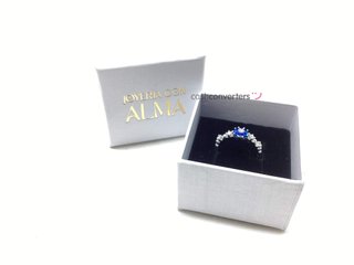 anillo plata 925mm con piedra con circonita