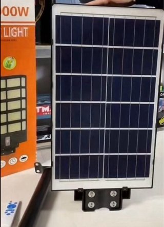 2 Lampioni Solari LED 2000W + 2 staffe