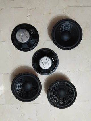Lote 5 Altavoces 10 8 Ohm BLANKO Nuevos