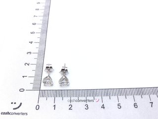 pendientes oro 18k con piedra con diamante de laboratorio