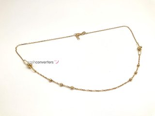 gargantilla oro 18k 22cm
