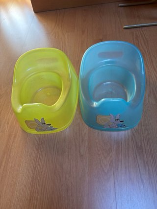 Orinal infantil amarillo con dibujo
